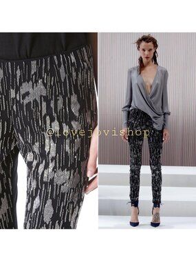 Dress | Wes Gordon Silver Beaded Tulle Embroidered Pants | Runway SS13 | Size 6